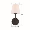 Crystorama Lighting Sylvan 1 - Light Sconce in  Black Forged - 4 of 4