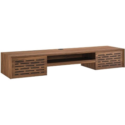 Modway Merit 60Inch Wall Mount Wood Office Desk