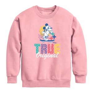 Boys' - Disney - Mickey & Friends Graphic Long Sleeve Fleece Sweatshirt - 1 of 4