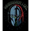 Men's Star Wars The Mandalorian Father's Day Mando Wherever I Go… T-Shirt - image 2 of 4