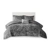 Sapphtopaz Bedding Comforter Set Velvet Solid Color Diamond Quilting Reversible Quilt Set with Throw Pillow - 3 of 4