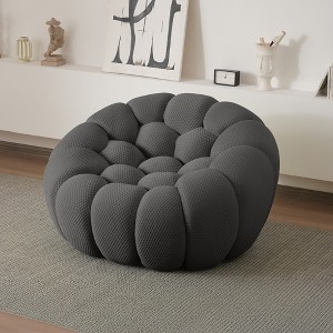 WJShome Bubble Couch,48.43inch Loveseat Sofa,Lazy Floor Sofa,Curved Couch For Living Room, Office, Apartment, No-Assembly - 1 of 4