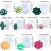 JDICTION Succulent & 3D Flower Silicone Molds (10Pcs) – Ideal for Candle Soap Making, Cake Decoration, Plant Flower Wax & Resin Crafts - 2 of 4
