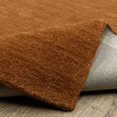 Aniston II Rust Hand-Tufted Wool 5' x 8' Area Rug
