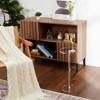 Acrylic Drink Table, 10" L x 10" W x 21.3" H Acrylic Side Table, Small Round Side Desk for Living Room, Clear - 4 of 4