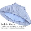 Girls Skirt High Waist Tiered Ruffle Knee Length Midi Skirt with Shorts and Pockets for 4-13Y - 3 of 4