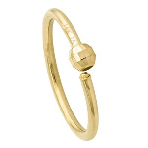 Jewelry Avalanche 14K Gold Disco Ball Nose Hoop – Sparkling 20G Twist Open Nose Ring - 1 of 4