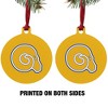 Albany State University Secondary Logo Aluminum Holiday Christmas Tree Ornament - 2 of 4
