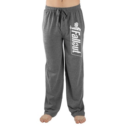 Fallout Video Game Logo Mens Grey Sleep Wear Sleep Pajama Pants-l : Target