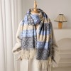 Anna-Kaci Soft Geometric Pattern Winter Scarf with Warm Cozy Knit Texture 78.5×26 Inches - 2 of 4