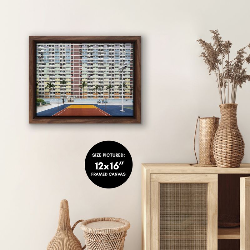 Americanflat - Choi Hung Estate by PI Creative Art Floating Canvas Frame - Modern Wall Art Decor, 4 of 7