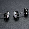Blue Fire Opal Stud Earrings for Women Black Plated Ginger Lyne Collection - 4 of 4
