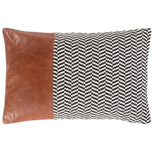 Mark & Day Erezee Rustic Black Throw Pillow - 1 of 4