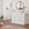 Farmhouse 7 Drawers Dresser for Bedroom, Wood Dresser Chest of Drawers Organizer Storage - image 3 of 4