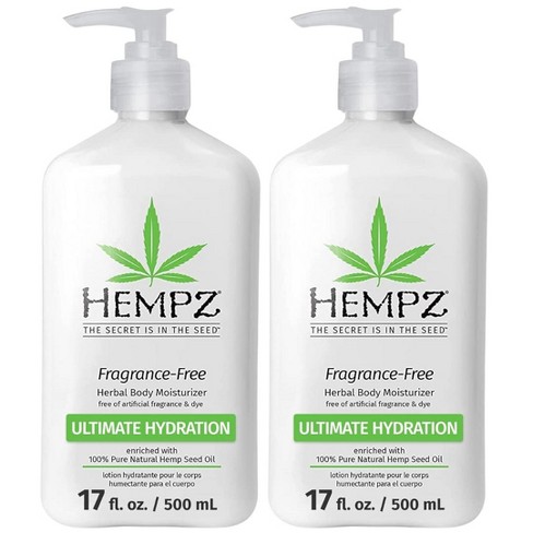 Hempz Body Lotion - Fragrance-Free Herbal Limited Edition Daily Moisturizing Cream, Shea Butter Body Moisturizer, 17 oz (PACK OF 2) - image 1 of 4