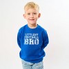 The Juniper Shop Littlest Football Bro Toddler Sweatshirt - 4T - Royal - 2 of 4