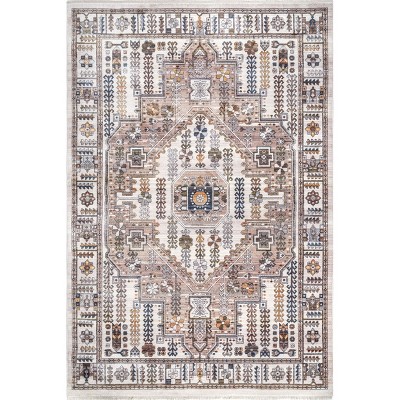 Nuloom Jocelyn Global Inspired Medallion Fringe Indoor Area Rug