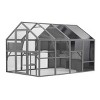 Comprehensive Cat House, Cat House For Outside With 56Ft² Activity Area, Large Walk-In Cat Cage With A 58" Tall-Cuddlewood - 3 of 4