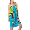 LA LEELA Women's Summer Bikini Wraps Beach Wrap Sarong Coverup Skirt Bathing suit Swimwear Swimsuit Coverup for Women One Size Multicolored, Floral - 3 of 4