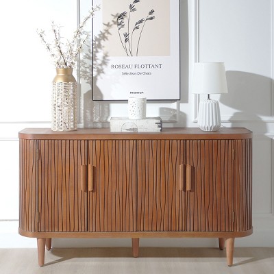 Accent Storage Cabinet,Modern Accent Cabinet With Adjustable Shelves,Sideboard Cabinet,Freestanding Cabinet For Living Room-Cuddlewood