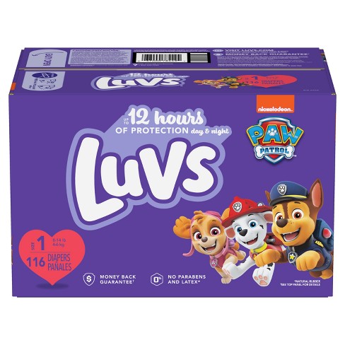 Luvs Pro Level Leak Protection Diapers Big Pack - Size 1 - 116ct : Target