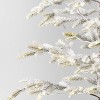 Pre-lit Flocked Balsam Fir Artificial Christmas Tree with Basket Base Warm White LED Lights - Wondershop™ - 4 of 4