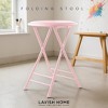 Hasting Home Backless 24-Inch Folding Stool with 225lb Capacity - 3 of 4