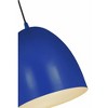 Z Studio Dome Pendant Light - 12" Iron Fixture, Blue Finish, Dimmable, 1 Bulb, 60W - 4 of 4