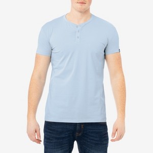 X RAY Men's Basic Henley Neck Short Sleeve T-Shirt - 1 of 3