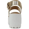 Soda ACCOUNT Women's Open Toe Block Heel Platform Sandals with Adjustable Ankle Strap - 2 of 4