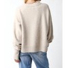 Women's Juli Cozy Crew Neck Sweater - OLIVACEOUS - 3 of 4