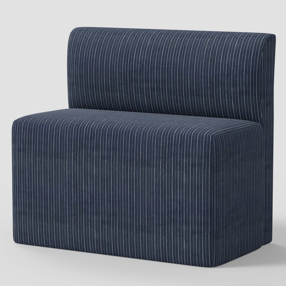38" Cora Dining Banquette in Pinstripe Navy - Threshold™