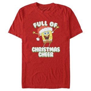 Men's SpongeBob SquarePants Full of Christmas Cheer T-Shirt - 1 of 4