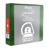 BAZIC Products® Slant D Ring View Binder with 2 Pockets, 2", Green, Pack of 6 - 2 of 2