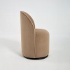APRILSOUL Mid Century Modern Round Velvet Dining Chair, 360 Degree Swivel Comfy Armless Accent Makeup Vanity Side Chair - 4 of 4