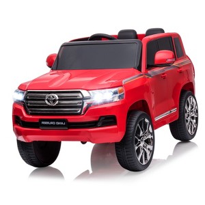 12V Electric Kids Ride On Car Truck with Remote Control, Double Doors, Music, Lights, Safety Belt - 1 of 4
