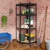 Tangkula 2PCS 4-Tier Adjustable Garage Storage Utility Rack Corner Shelving Unit for Warehouse - 4 of 4