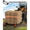 65/77” 6000lbs Clamp-On Pallet Forks with Adjustable Stabilizer Bar - 2 of 4