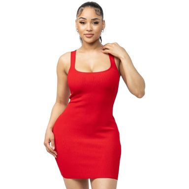 open lace back dress Red Floral Cotton Mini Dress - Floral Dresses main image 1