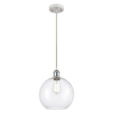 Athens - 1 Light Cord Hung Mini Pendant In Industrial Style-13 Inches Tall and 10 Inches Wide