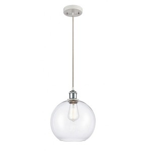 Athens - 1 Light Cord Hung Mini Pendant In Industrial Style-13 Inches Tall and 10 Inches Wide - 1 of 1