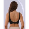 Allegra K Women's Soft Breathable U Back Push-up Full Coverage Bras without Underwire - 2 of 4