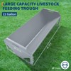 Heavy Duty Steel Goat Feeder, Heavy Duty 22 Gallon Capacity Livestock Feed Trough, Thickened Livestock Feeder - 2 of 4