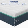 Boyd Sleep 10" Cooling Air Flow Gel Memory Foam Mattress, Firm - Certipur-US Certified Foams, Machine Washable Cover - 2 of 4