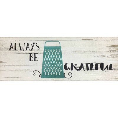 20"x55" Oversized Cushioned Anti-Fatigue Kitchen Runner Mat Always Be Grateful - J&V Textiles