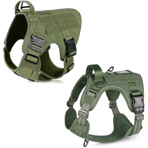 rabbitgoo Tactical Dog Harness for Large Dogs, Large Breed, Adjustable Military Dog Vest Harness for Training Hunting Walking - 1 of 1