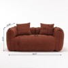 Aukfa Twin Size Bean Bag Chairs, Loveseat Bean Bag Sofa Modern Lazy Sofa Chair with Armrests for Living Room, Bedroom, Apartment - 2 of 4