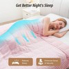 Dot Weighted Blanket, 15lbs, Queen Size, Soft Cozy Blanket for Stress Relief and Sleep, Breathable Pink 60x80 Inches - 3 of 4