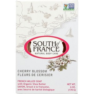 South of France Bar Soaps French Milled Oval Soap - Cherry - 1 of 2