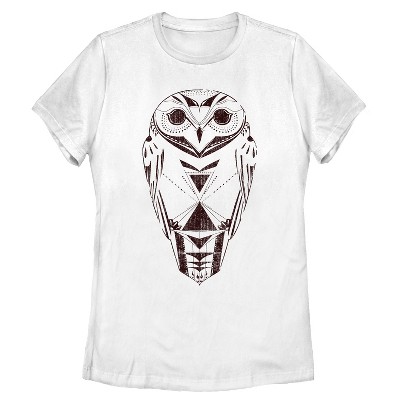 Women's Lost Gods Wise Owl Sketch T-Shirt